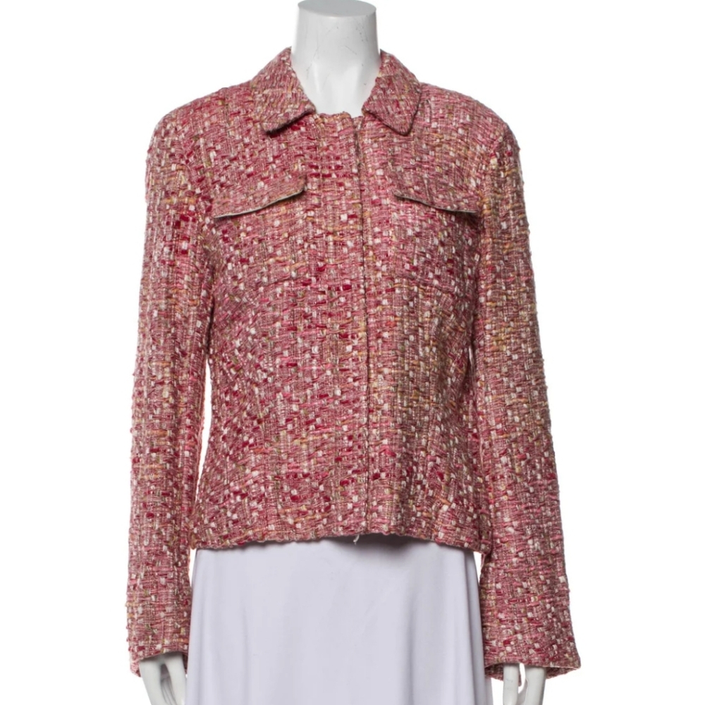 Lafayette 148 New York silk blend tweed jacket